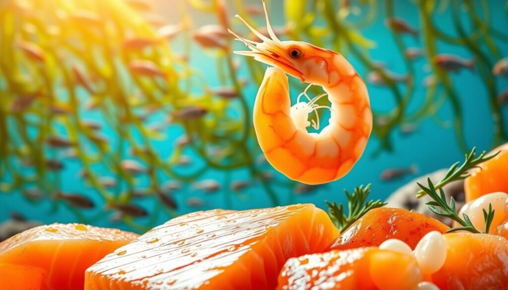 Benefits of salmon and shrimp Benefits of salmon and shrimp
